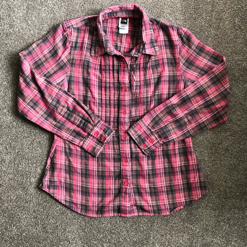 The North Face fitted flannel shirt